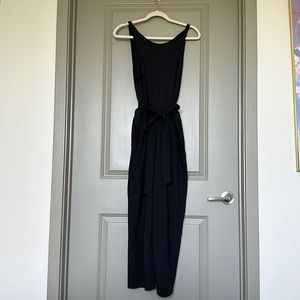 Black Target All In Motion Jumpsuit w Tie Waist